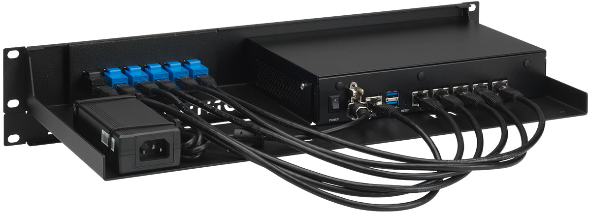 Rackmount.IT BC-RACK RM-BC-T2 Montageschelle für 19"-Rack Schwarz