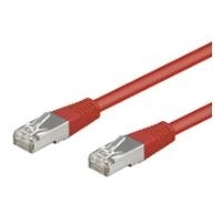 Wentronic Goobay CAT 5e Patchkabel, SF/UTP, Rot, 0.25 m - CCA Kupfergemisch (95210)