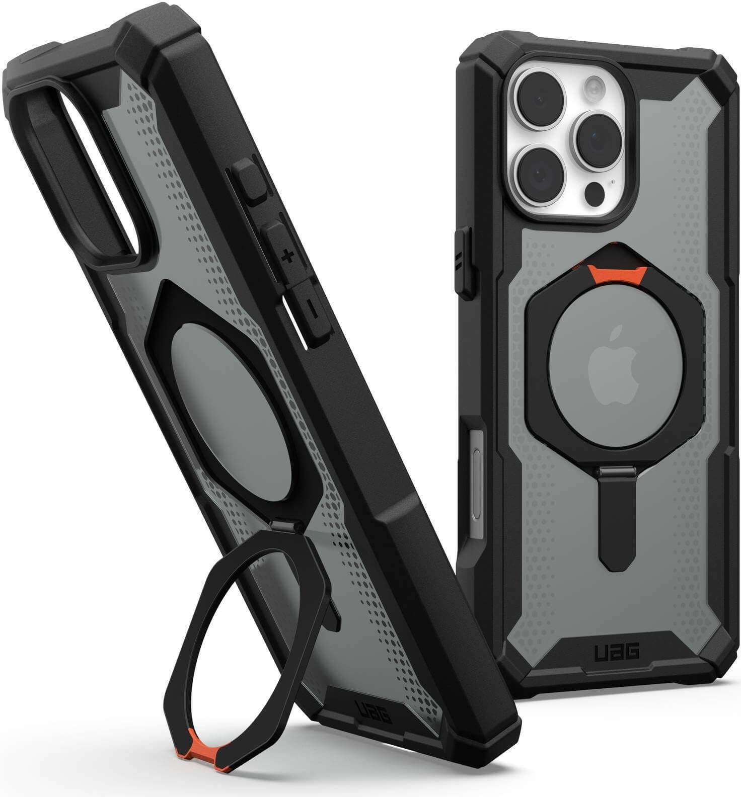 UAG Urban Armor Gear Plasma XTE MagSafe Kickstand Case | Apple iPhone 16 Pro Max | schwarz/orange | 114475114097 (114475114097)