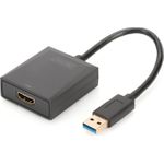Assmann/Digitus USB 3.0 auf HDMI Adapter,USB USB 3.0 auf HDMI Adapter Eingang USB, Ausgang HDMI Auflösung bis zu 1080p (DA-70841)