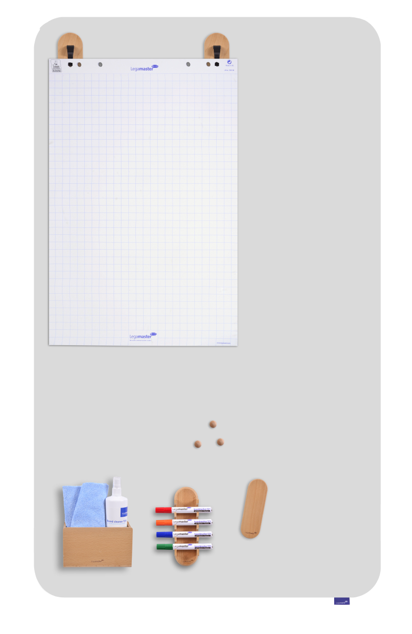 Legamaster WOODEN Whiteboard-Markerhalter magnetisch Hellbraun