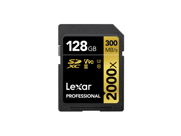 Lexar Professional 2000x SDXC UHS-II 64 GB Class 10 V90 Schwarz, Gold