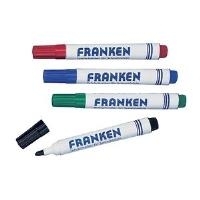 FRANKEN Whiteboard-Marker, Strichstärke: 2-6 mm, sortiert Rundspitze, Tafelschreiber, nachfüllbar, trocken (Z1903)