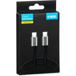 iBOX IKUTC USB-C Kabel 60W 2m Schwarz (IKUTC2B)
