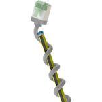 Goobay Ultraflexibles CAT 8.1 Patchkabel slim U/FTP grau - extrakurze Stecker 99.9% (74348)