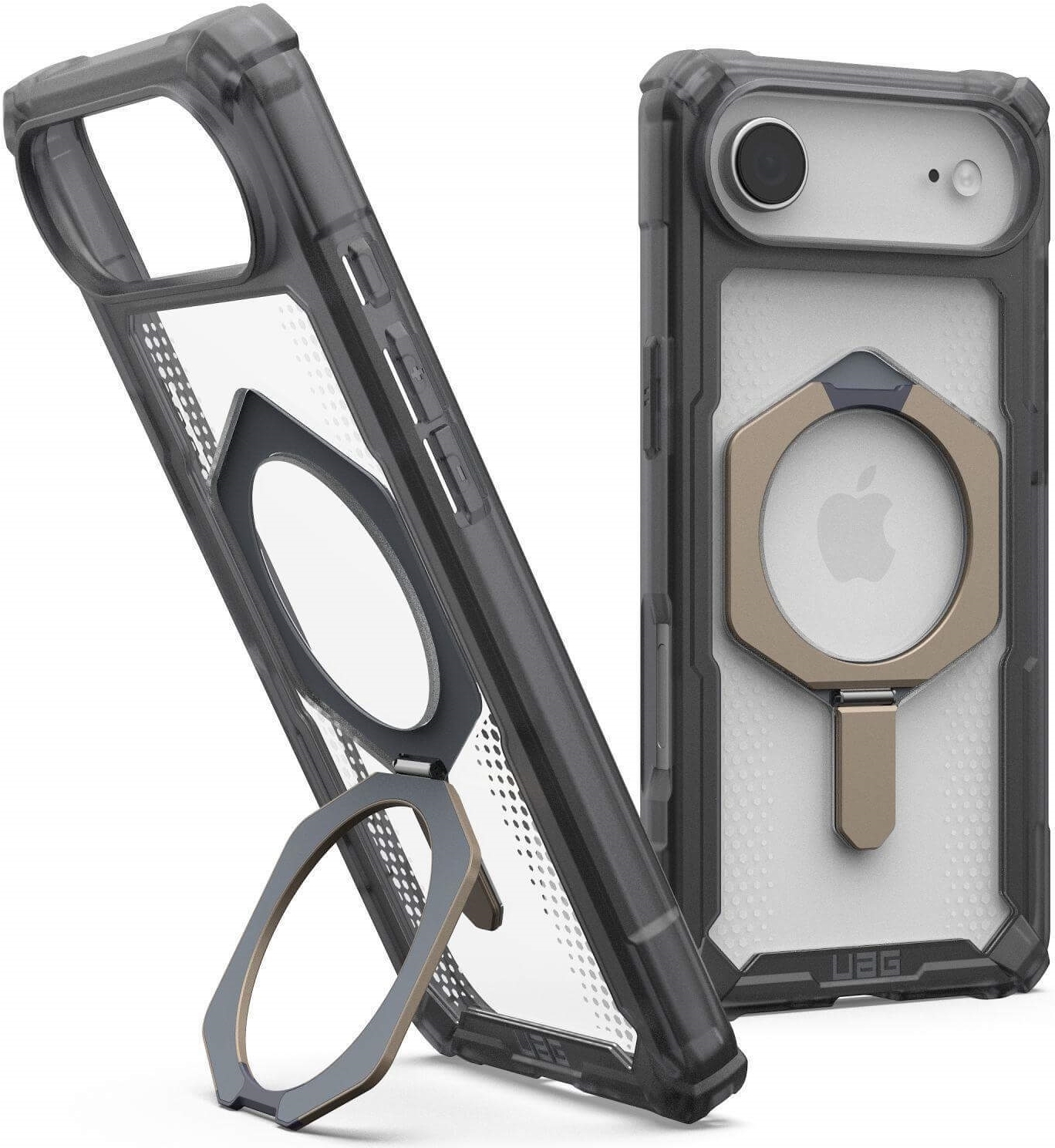 UAG Urban Armor Gear Plasma XTE MagSafe Kickstand Case | Apple iPhone Air | ash (transparent)/titan | 114525113136 (114525113136)