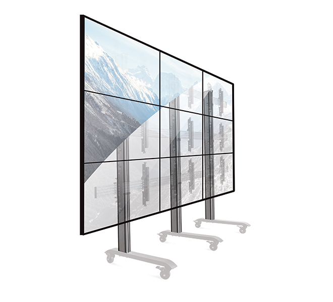 B-TECH System X BT8380-060/B V3 Vertikale Säule 0,6 m Aluminium Schwarz