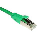 ACT Green 3 meter LSZH SFTP CAT6A patch cable with RJ45 connectors. Cat6a s/ftp lszh green 3.00m (IB7403)
