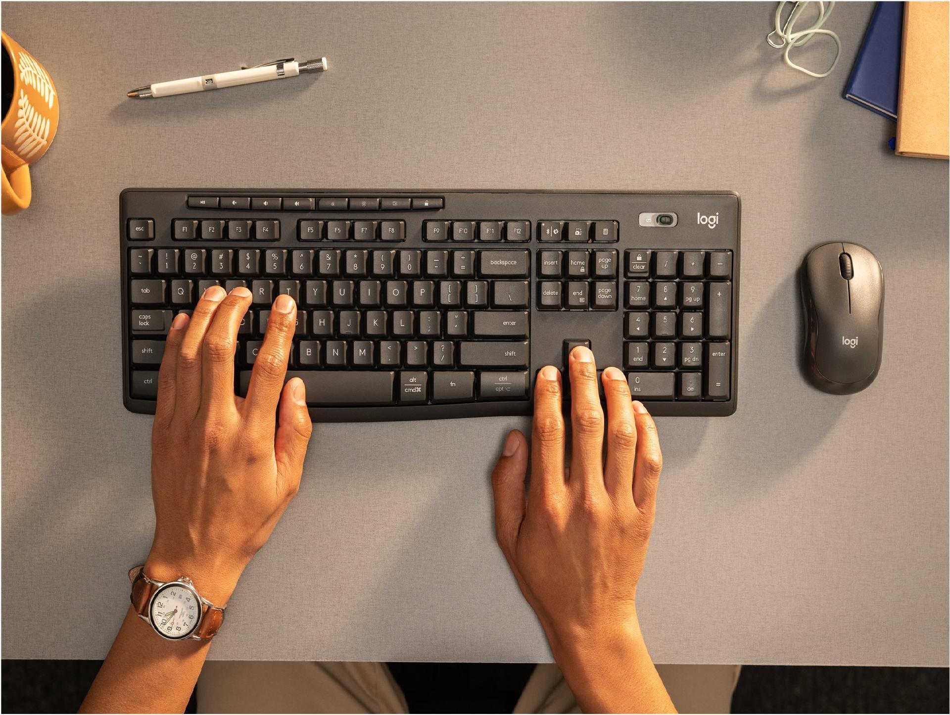 Logitech MK370 Combo for Business Tastatur-und-Maus-Set Graphite