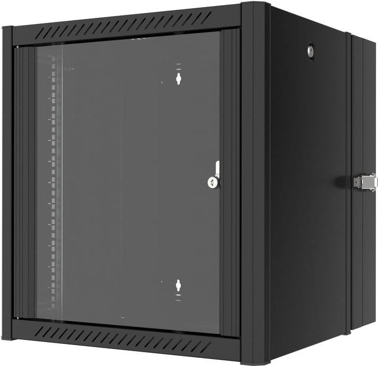 Lanview RWP12U45BL-D Rack 12U Wandmontiertes Regal Schwarz (RWP12U45BL-D)