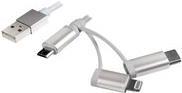 Logilink Lade Datenkabelset Lightning USB 1 m weiß (CU0126)  - Onlineshop JACOB Elektronik