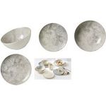 Ritzenhoff & Breker Speiseteller CECINA PERLE, 260 mm aus Steinzeug, spülmaschinenfest, mit Farbglasur, - 6 Stück (425994)