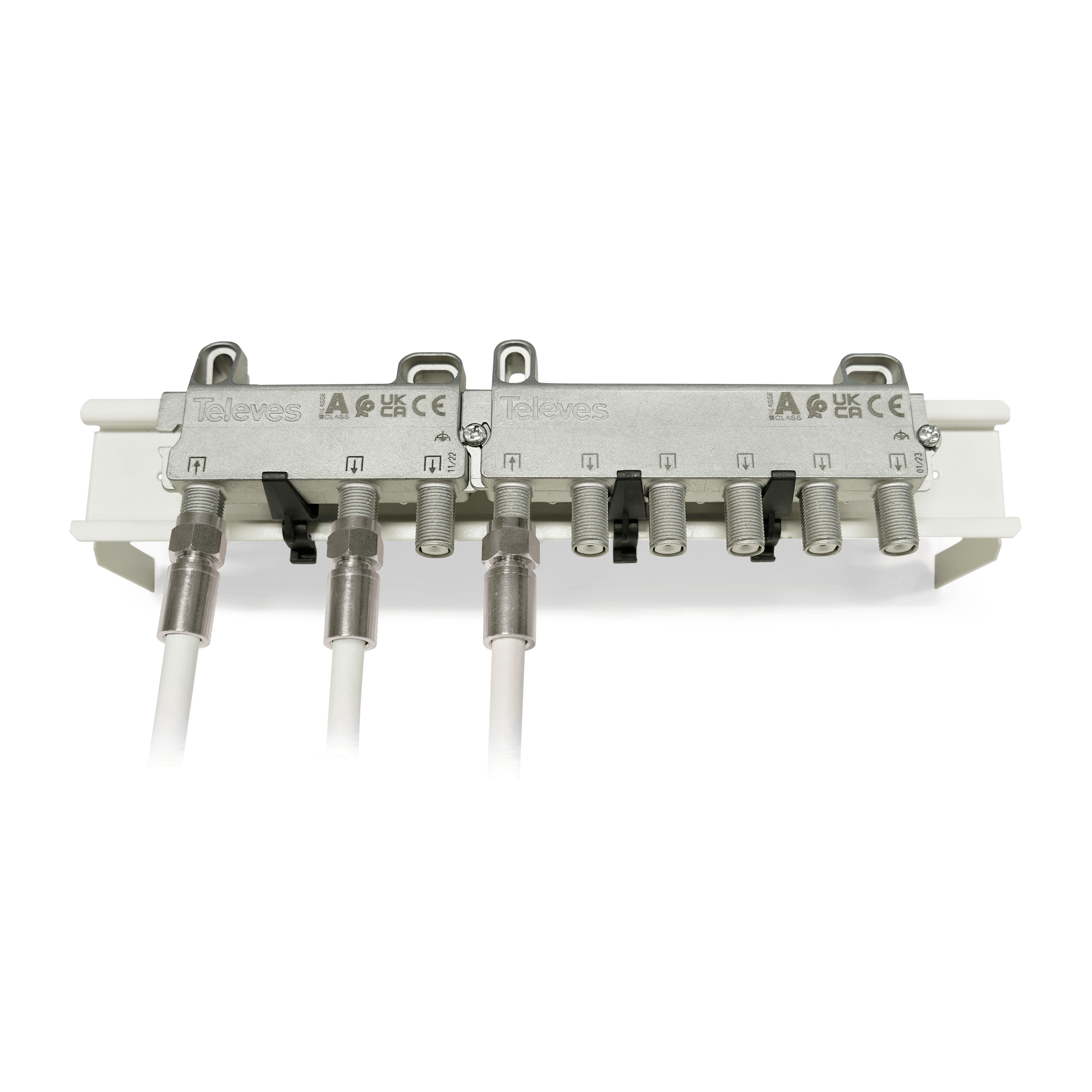 Televes VT38FZ 3-fach Verteiler 5–1218 MHz 8 dB Edelstahl