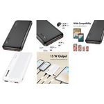 LogiLink Powerbank, 10.000 mAh, 2x USB-A, 2x USB-C, weiß tragbarer Zusatzakku für Smartphones & Tablet-PCs, - 1 Stück (PA0372W)