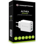 Conceptronic ALTHEA12W 3-Port 65W GaN USB PD Charger (ALTHEA12W)