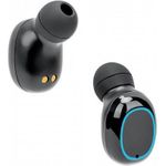 MANHATTAN Sound Science True Wireless In-Ear-Kopfhörer Bluetooth® 5.0, Mikrofon, Bedienelemente, Ladecase mit Powerbank-Funktion und Akku-Zifferndisplay, schwarz (180382)