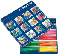 STAEDTLER Fasermaler Noris Club, 144er Schulbox Minenstärke: 1,0 mm, rund, leicht auswaschbar, Kappe mit - 1 Stück (325 C144)