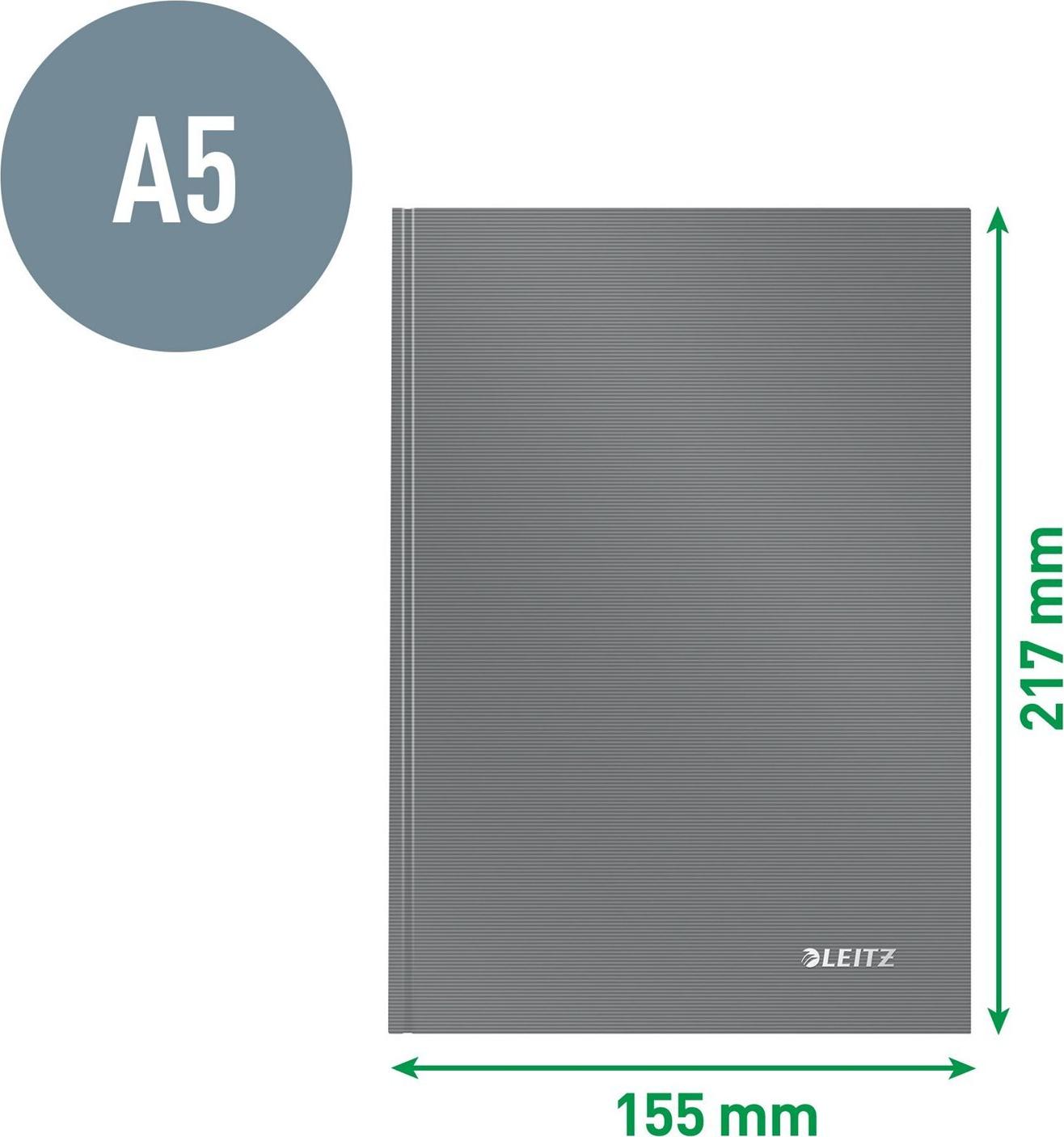 Leitz 46660030 Notizbuch kariert Hellblau Anzahl der Blätter: 80 DIN A5 (46660030)