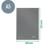Leitz 46660030 Notizbuch kariert Hellblau Anzahl der Blätter: 80 DIN A5 (46660030)