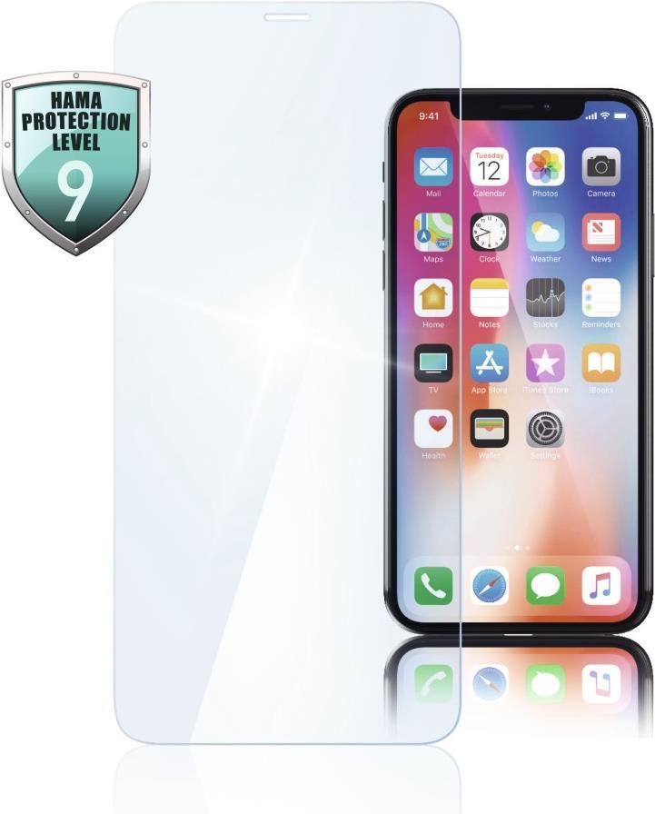 Hama Premium Crystal Glass. Typ: Klare Bildschirmschutzfolie, Markenkompatibilität: Apple, Kompatibilität: iPhone X Plus, Schutzfunktion: Staubresistent, Kratzresistent. Produktfarbe: Transparent. Menge pro Packung: 1 Stück(e) (00183456)