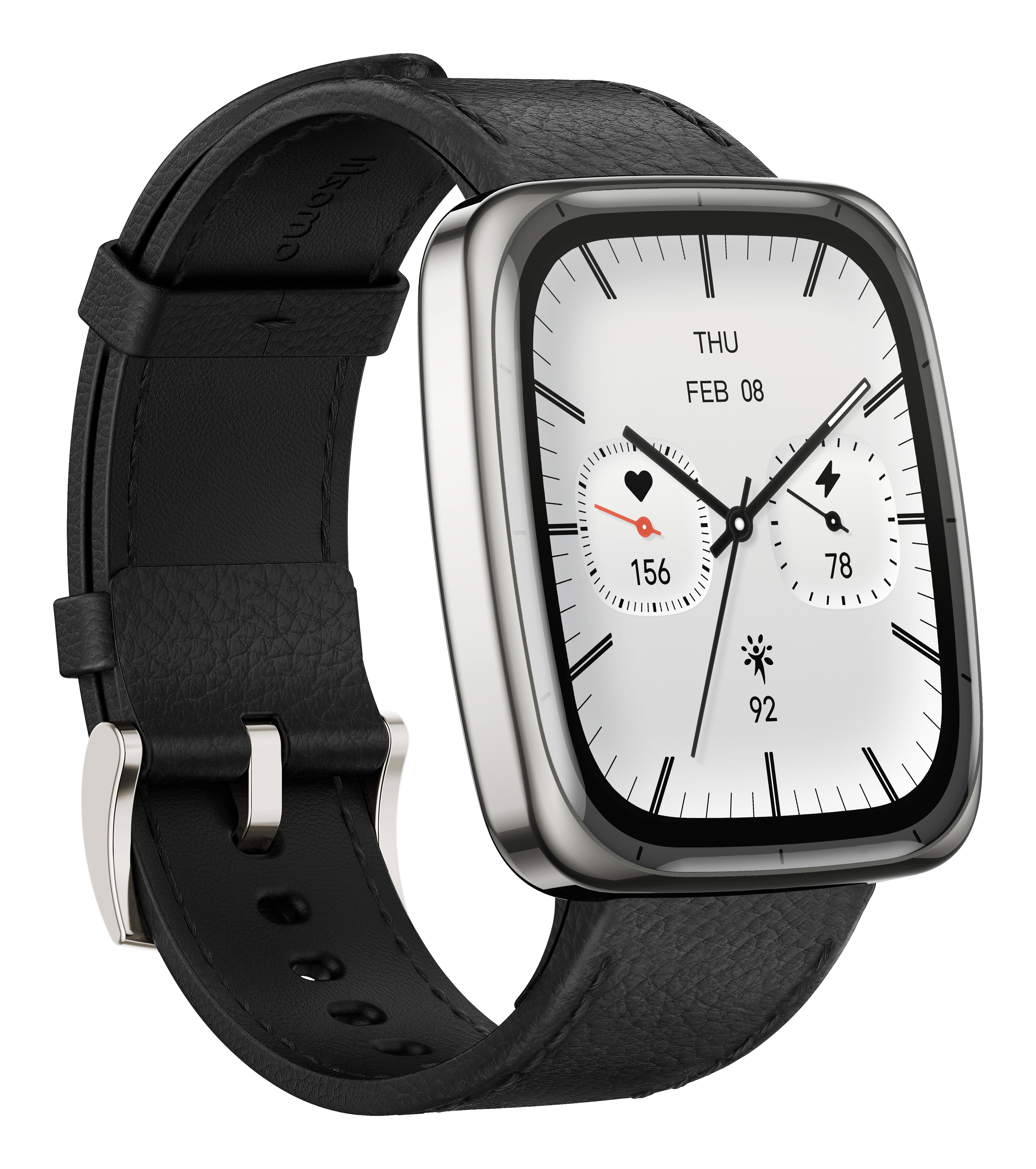 Amazfit Active 2 Square 1,75" AMOLED Smartwatch Schwarz