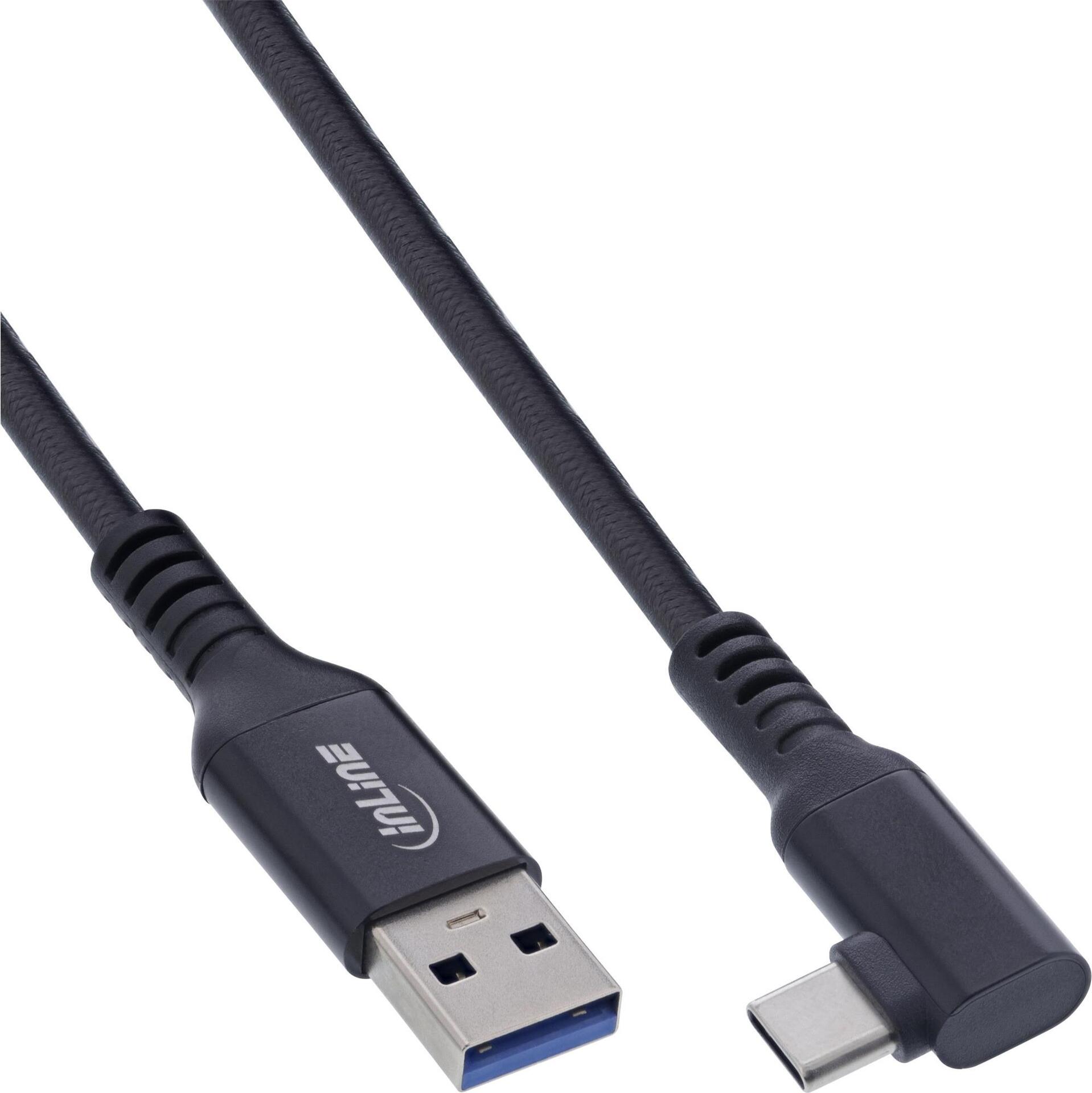 InLine USB 3.2 Gen.1 Kabel USB-C St gewinkelt (35715V)