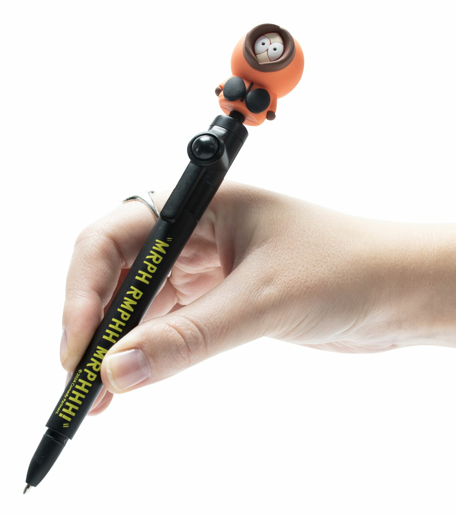 Thumbs Up Stick-Kugelschreiber Schwarz, Orange, Gelb