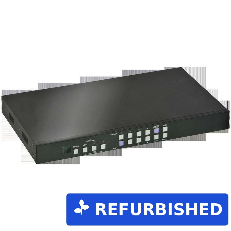 Lindy 4x4 HDMI Matrix with Video Wall Scaling (38131)