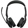 GN Jabra Jabra Evolve2 55 MS Stereo - Headset - On-Ear - Bluetooth - kabellos - aktive Rauschunterdrückung - USB-A - Schwarz - mit Ladestation - Zoom Certified, Cisco Webex Certified, Optimized for Microsoft Teams, Alcatel-Lucent-zertifiziert, Avaya Certified, Unify Certified, MFi Certified, Amazon Chime Certified (25599-999-989)