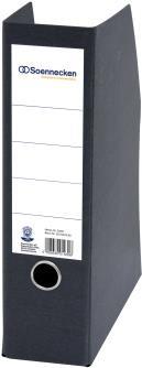 Stehsammler schwarz Hartpappe 78mm DIN A4 hoch 85mm Rückenbreite (2000)