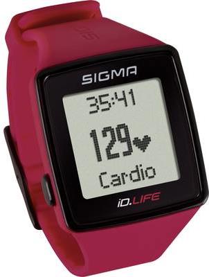 Sigma Pulsuhr mit integriertem Sensor iD.LIFE Analog Rot (24620)
