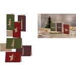 sigel Weihnachtskarten-Set "Cut-out style", DIN lang (2/3 A4) für Laserdrucker & Kopierer, Kraftkarton 225 g/qm, - 1 Stück (DS082)