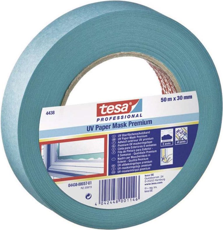 TESA Kreppband Blau (L x B) 50 m x 19 mm Acryl Inhalt: 1 Rolle(n) (4438-12-00)