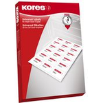 Kores Folien-Etiketten, 63,5 x 33,9 mm, transparent UV-beständig, wetterfest, abriebfest, reißfest, - 1 Stück (L6333.10FT)