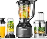 NutriBullet Triple Prep System Standmixer NBF580B dunkelgrau 1.8 Liter & (0C22300117)