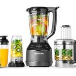 NutriBullet Triple Prep System Standmixer NBF580B dunkelgrau 1.8 Liter & (0C22300117)