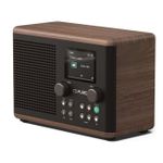 Pure Classic H4 DAB+ FM Radio mit Bluetooth 5.3 Schwarz/Walnuss 10W