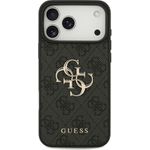 GUESS Hard Cover 4G Big Metal Logo Grey, für Apple iPhone 17 Pro Max, GUHCP17X4GMGGR (GUHCP17X4GMGGR)
