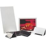 APS Tischkartenhalter, 60 x 45 x 40 mm, silber aus Edelstahl, matt poliert, zum Einstecken von - 1 Stück (36)