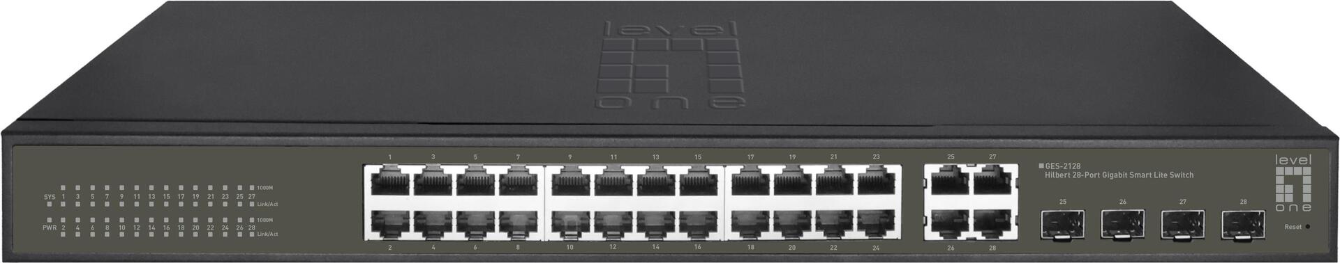 LevelOne Hilbert 28-Port Gigabit Smart Lite Switch (GES-2128)