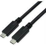 ROLINE USB 3.2 Gen 2 kompatibles Kabel, C-C, ST/ST, 10Gbit/s, Emark, 85W, schwarz, 7 m (11.02.9067)