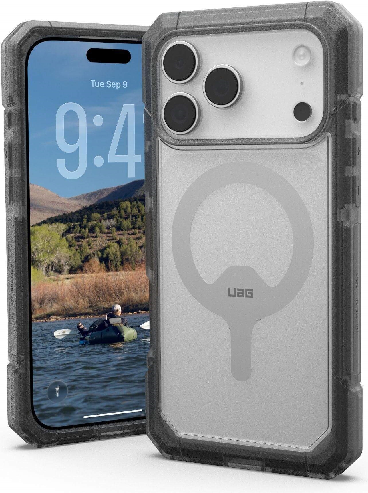 UAG Urban Armor Gear Trooper MagSafe Case | Apple iPhone 17 Pro Max | ash (grau)/transparent | 114522114G31 (114522114G31)