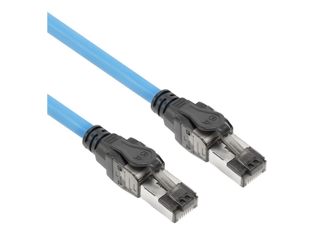 ACT FB0055 Netzwerkkabel 55 m S/FTP CAT 6a PoE++ 100W RJ-45 Blau