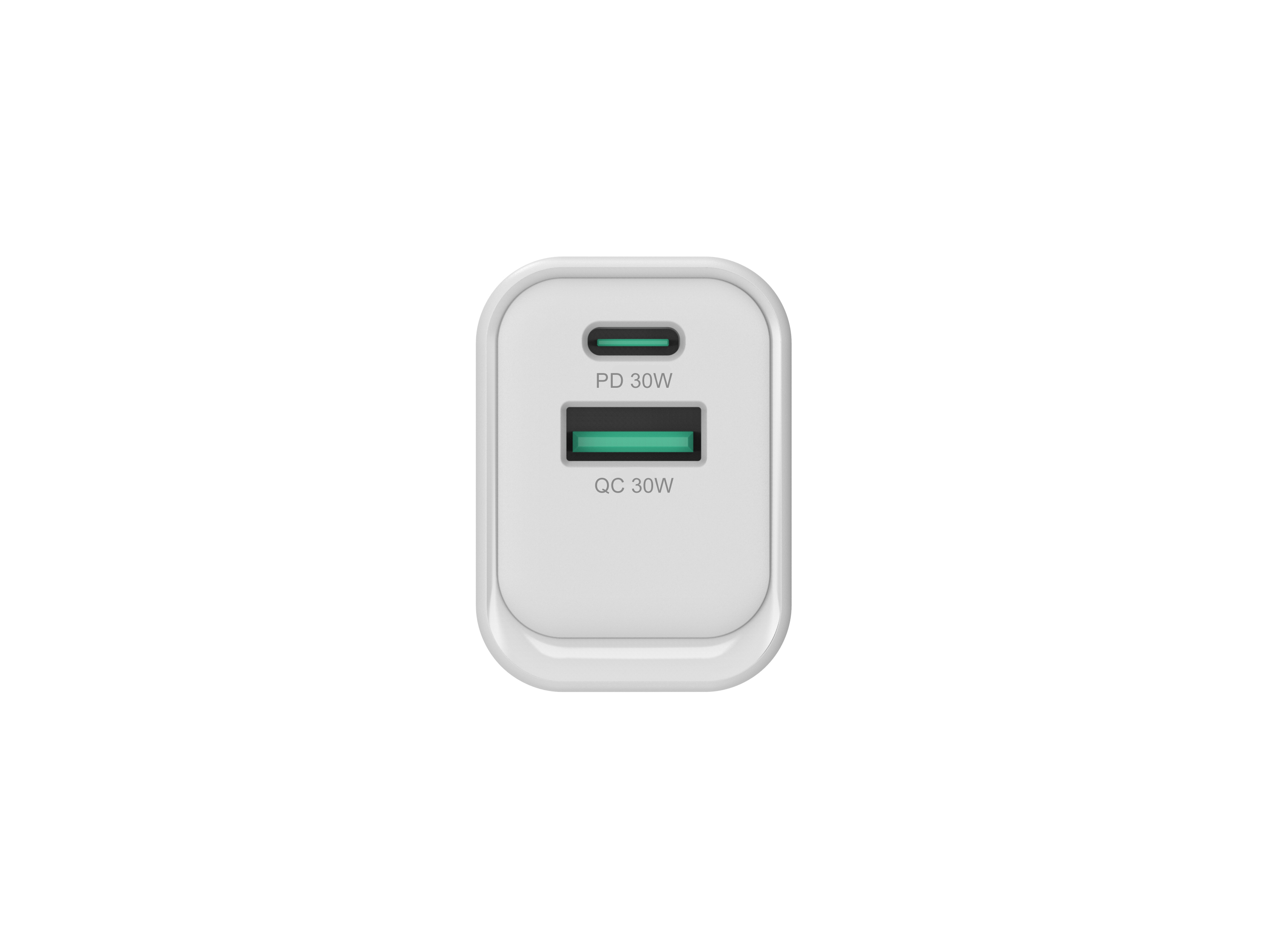 Conceptronic ALTHEA19W33 2-Port 33W GaN USB-PD Ladegerät 1x USB-C 1x USB-A Weiß