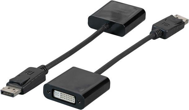 EFB ELEKTRONIK DisplayPort Adapter,DP Stecker auf DVI 24+5 Buchse Adapter zum Anschluss von DisplayP