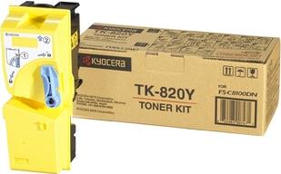 Kyocera TK 820Y Toner 1x Gelb 7000 Seiten (1T02HPAEU0)