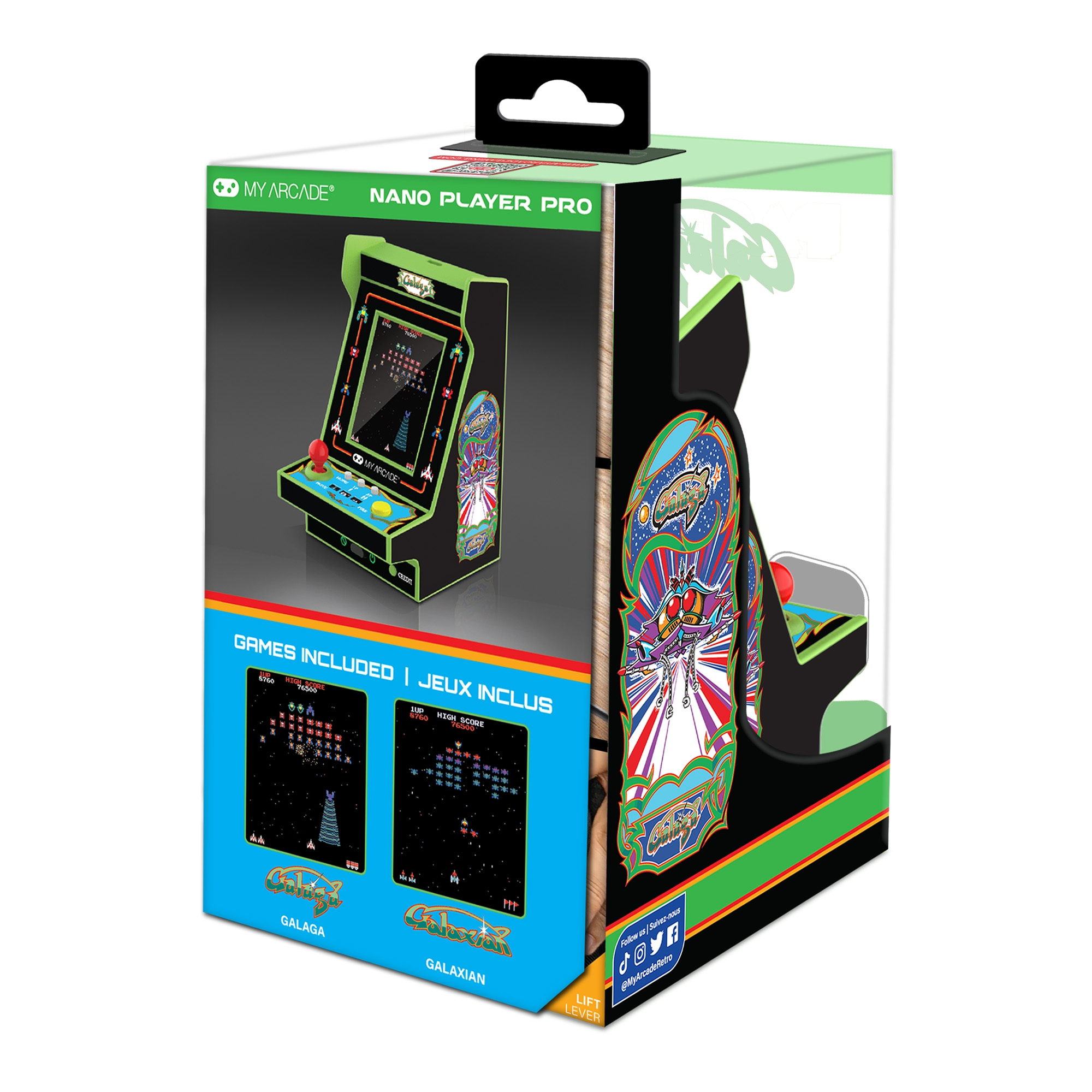 dreamGEAR My Arcade GALAGA Nano Player Pro Tragbare Spielkonsole 2.4" Mehrfarbig