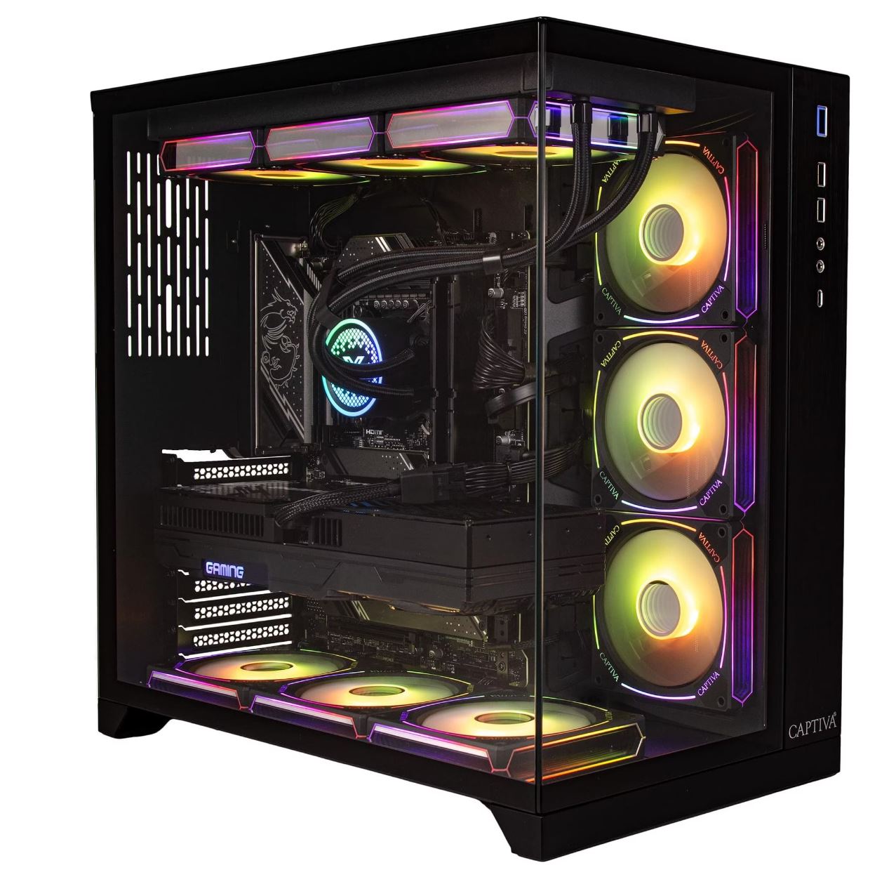 Captiva Advanced Gaming R99-457 Gaming PC (Ryzen 7 9850X3D, RTX 5060 Ti 16GB GDDR7, 32GB DDR5, 2TB SSD)