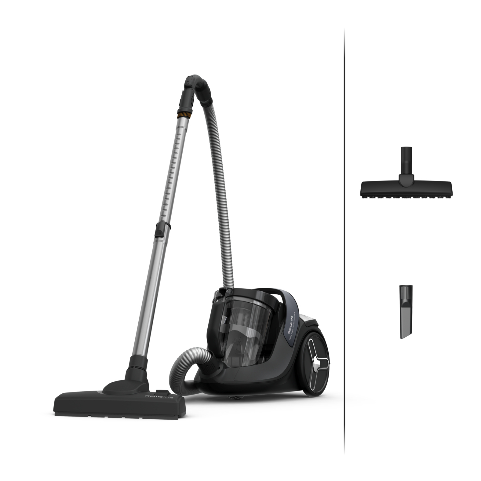 Rowenta Green Force Cyclonic Effitech RO7C36 Beutelloser Zylinderstaubsauger 500 W 2,5 l Schwarz, Grün, Grau