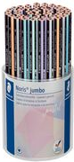 STAEDTLER Bleistift Noris jumbo pastel, Härtegrad: HB, 48er Köcher, Schreiblernstift, Minenstärke: 4,0 mm, dreieckig, - 1 Stück (119 KP48PA)